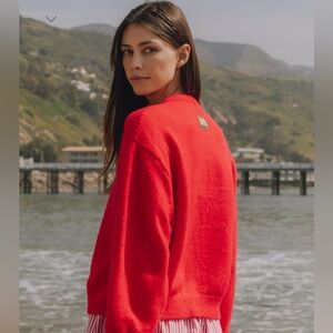 XS/S Red Daily Drills Sweater. Surfrider Drop. NEW W TAGS! NEVER WORN!!